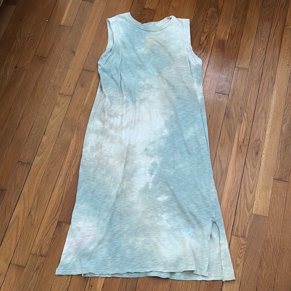 Sleeveless Tie-Dye Midi Dress